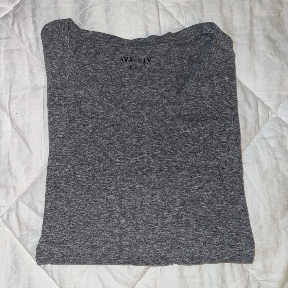 Ava & Viv Gray Sleeveless Tank Top
